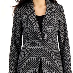 NWT Kasper Women's One Bttn Notch Collar Jacket Sz 8